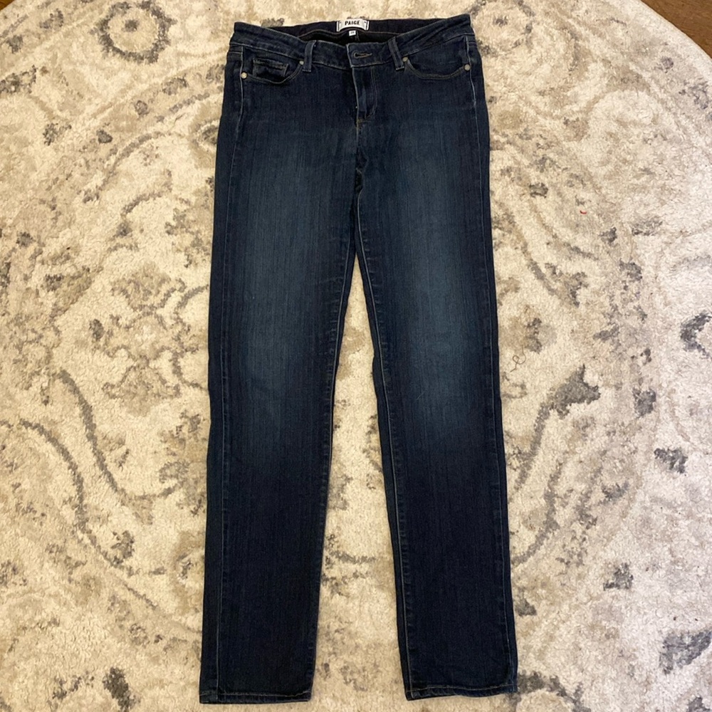 Paige Size 29 Skyline Skinny Jeans Dark Wash